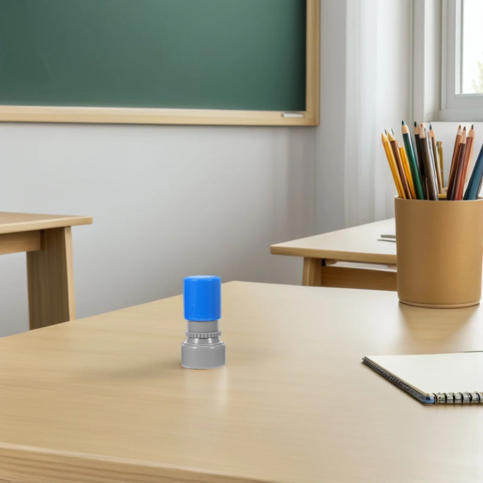 

5pcs Pre-Inked Teacher Round Reward Homework Feedback Encouraging Elementary Classroom Seal Educational Grading For