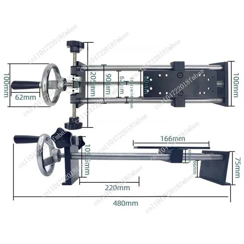 HLA Spiral Rack, 500N/50KG, NEW，Hand - Cranked Horizontal Force Gauge Test Stand, Push - Pull Force Meter