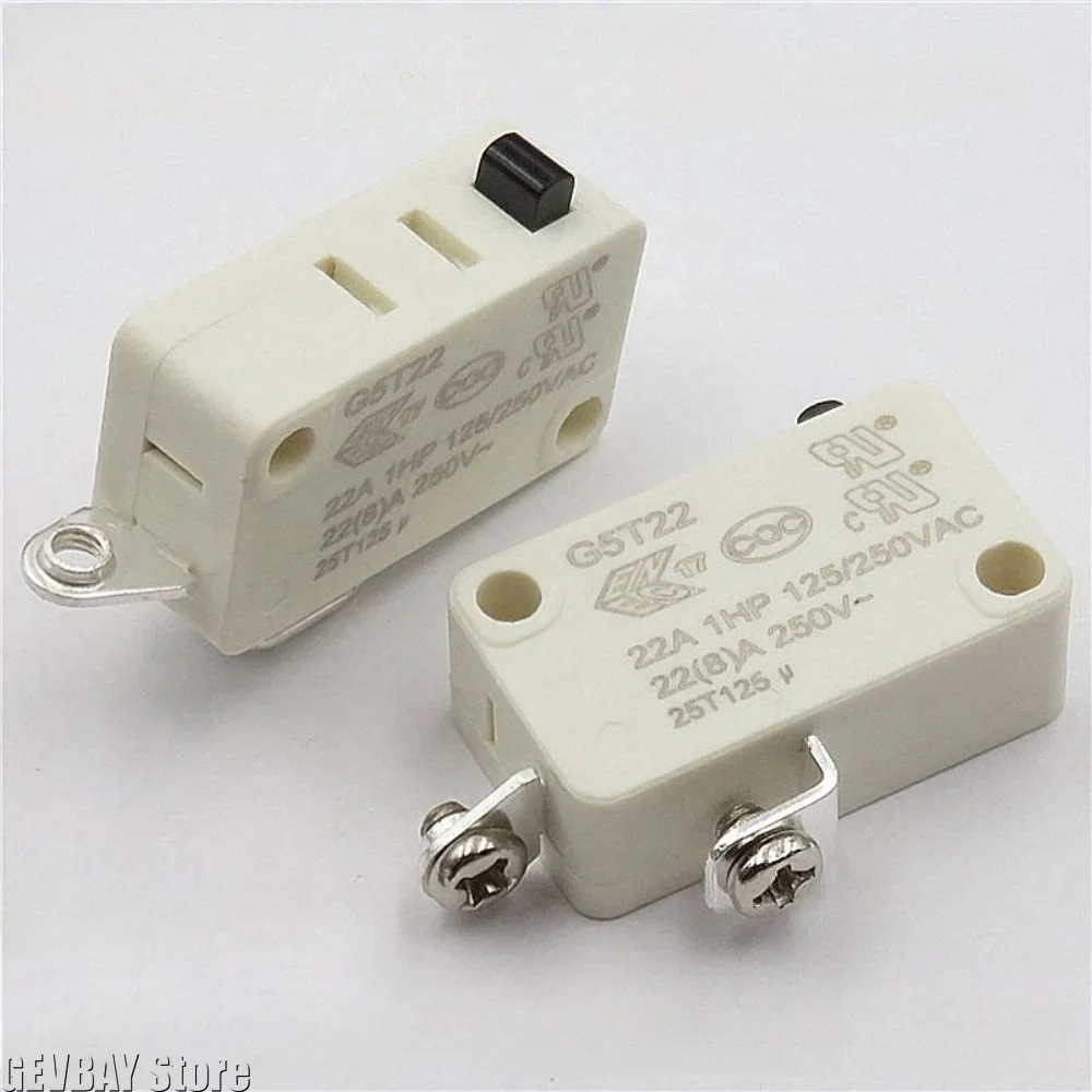Electric Water Faucet Replacement Microswitch G5T22-0C, KW3A 22A 125-250V 2-Pin Normally Open Toothed Switch