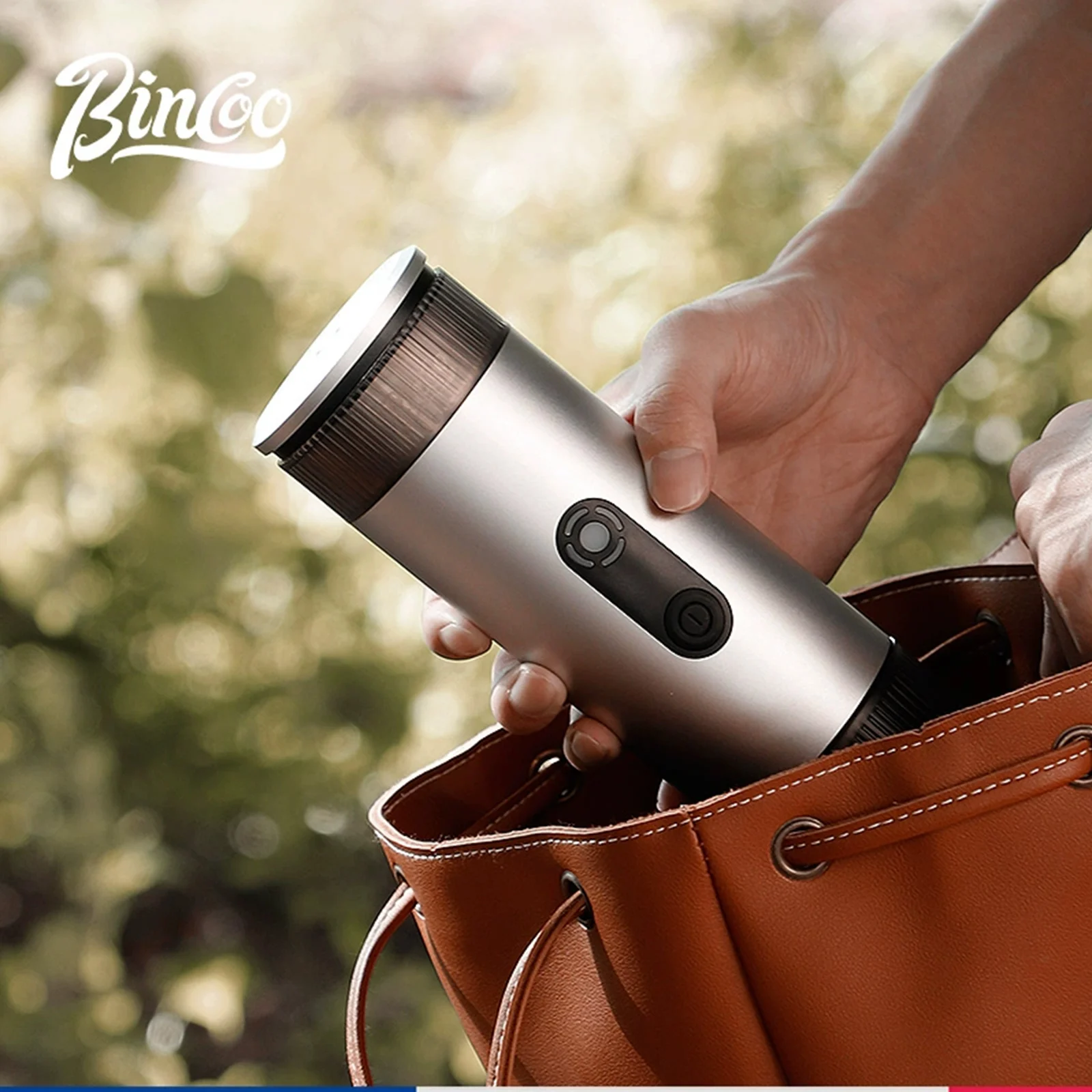 

Bincoo Portable Coffee Machine，Electric Italian Wireless Heating Espresso Maker，Home Camping Outdoor Travel，Red Dot Design Award
