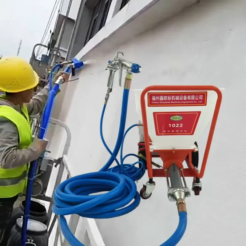 Crusher 1022 Portable Electric Wall Coating Machine Small Sprayer for Texture Rendering Core Engine Pump Motor