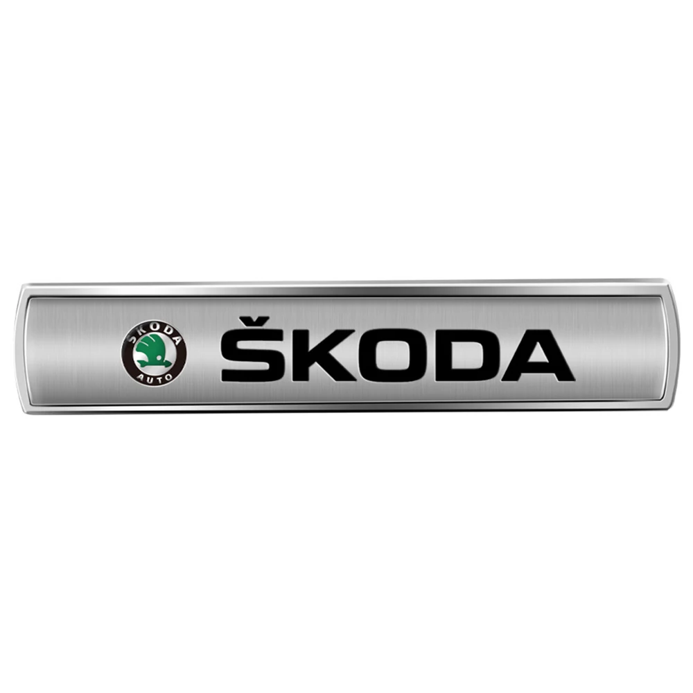 1pc Metal Simplicity Edition For Auto Adhesive Emblem Rear Sticker Car Stickers For skoda Octavia Rapid Fabia Superb Kodiaq