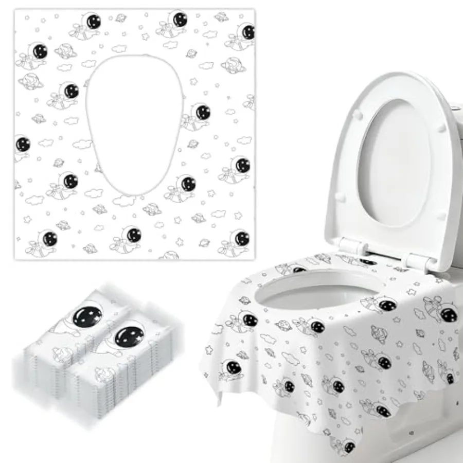 

20 Pcs Toilet Seat Covers Disposable for andToddlersandAdult, Extra Large Individually Wrapped Portable Package for Travel Todd