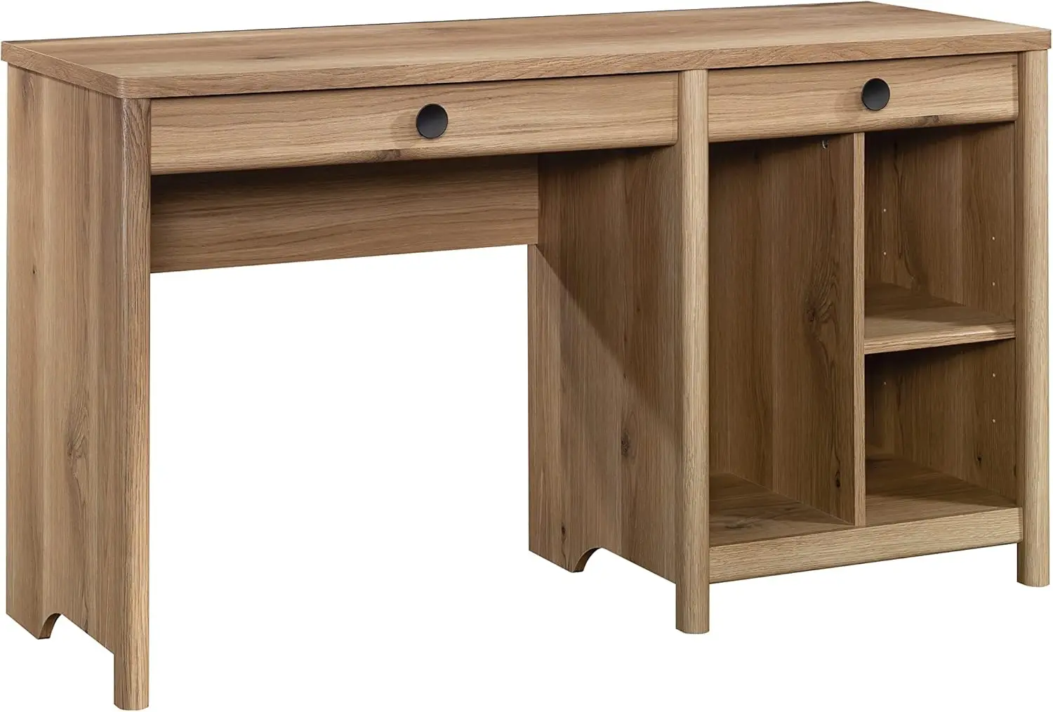 Dover Edge-Bureau d'ordinateur en bois de chêne, bureau à domicile