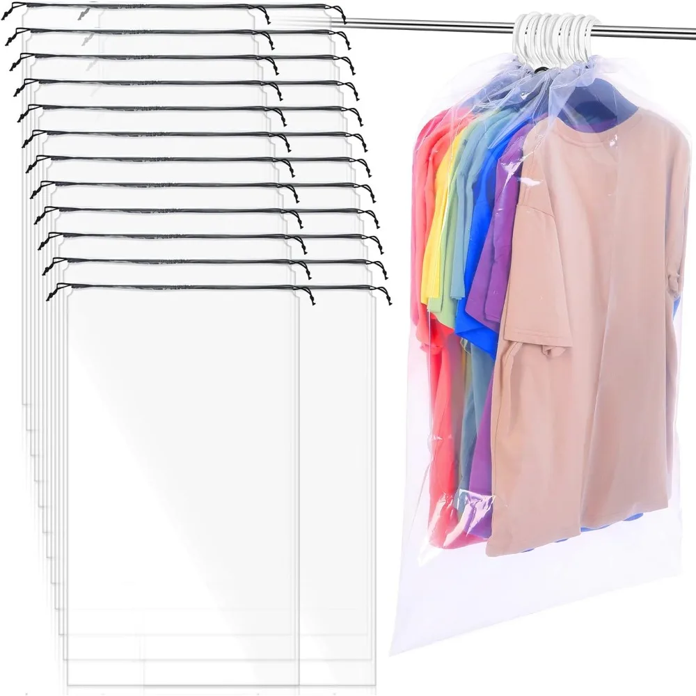 

Extra-Large 24 x 40 Heavy-Duty Moving Bags for Clothes - Waterproof and Ideal for Traveling Without Folding