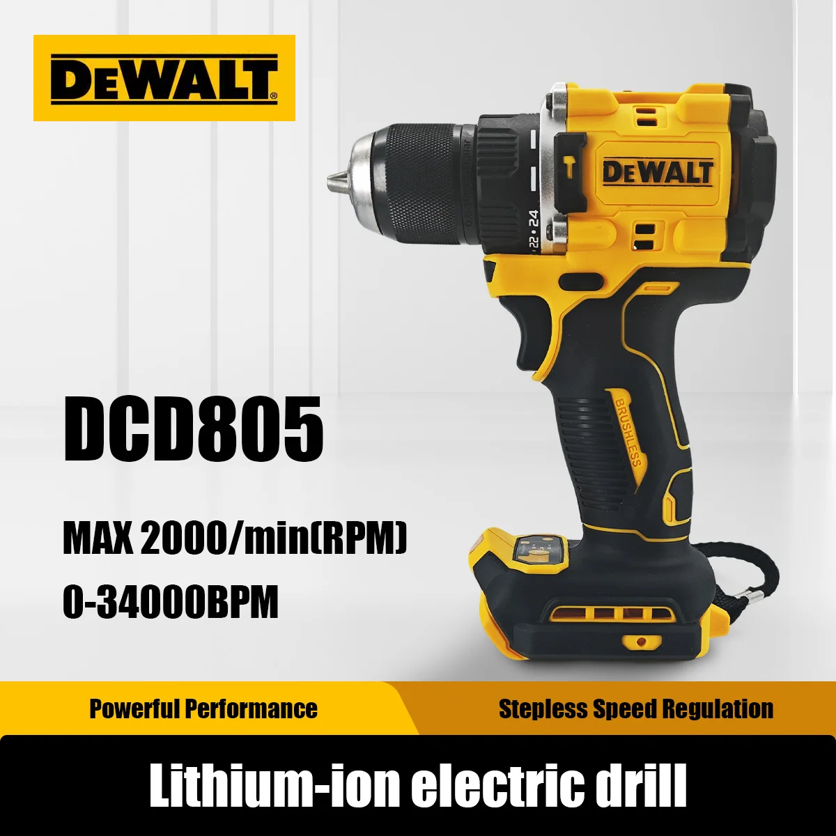 perceuse-visseuse-compacte-sans-fil-dewalt-20v-a-batterie-lithium-ion-perceuse-a-percussion-dcd805