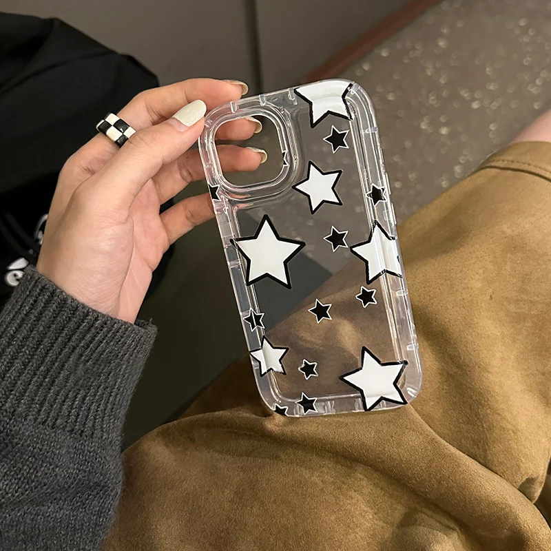 J84 Fall Prevention Cushion Type For IPhone 11 12 13 14 Pro Max 6 6s 7 8 Plus X XR XS Max 12 Mini Case DIY Soft TPU Cover