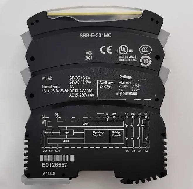 

SRB-E-301MC - Двойные контакты блокировки безопасности NO IP67 - Алюминиевый промышленный концевой выключатель 24 В