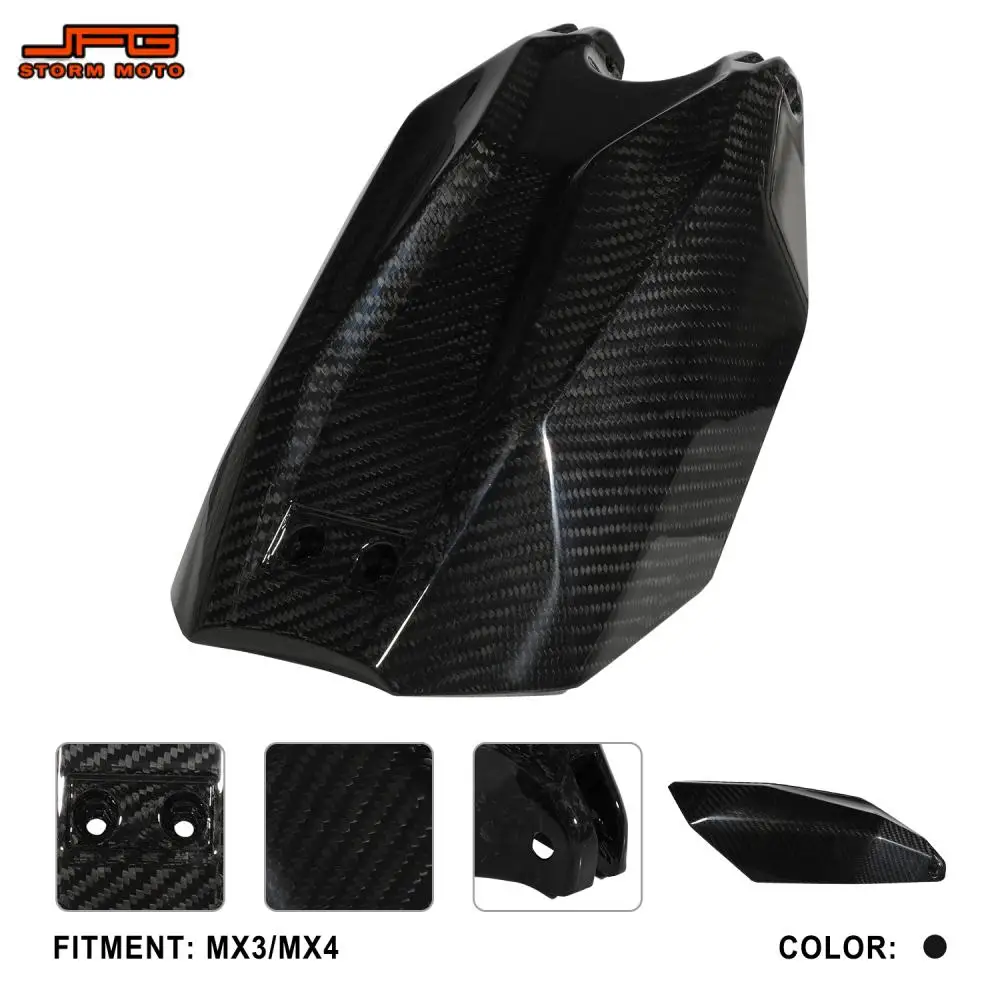 Funparts Motorcycles Accessories Battery Cover Guard Carbon Fiber For Talaria Sting MX3 MX4 Motocross Electric Vehicle E-bike