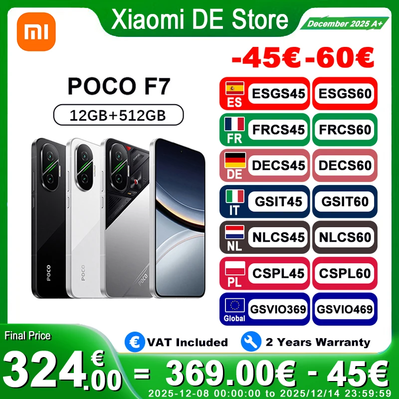 ?Première mondiale?POCO F7 5G Version mondiale Snapdragon ® 8s Gen 4 NFC 6.83 1.5K AMOLED Écran 50MP Caméra OIS 6500mAh Smartphone ?Première mondiale?POCO F7 5G Version mondiale Snapdragon ® 8s Gen 4 NFC 6.83 1.5K AMOLED Écran 50MP Caméra OIS 6500mAh Smartphone