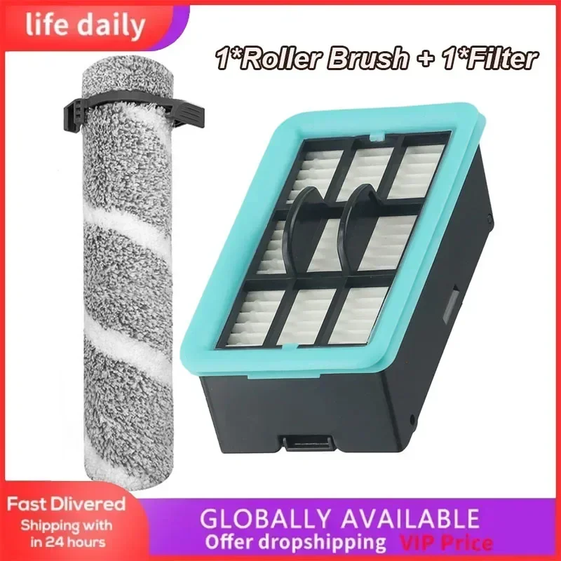 

Roller Brush& Filter Kits For Bissell 4157/4111A/4109/4088 Floor Scrubber Accessories Vacuum Cleaner Sweeper Parts For Home