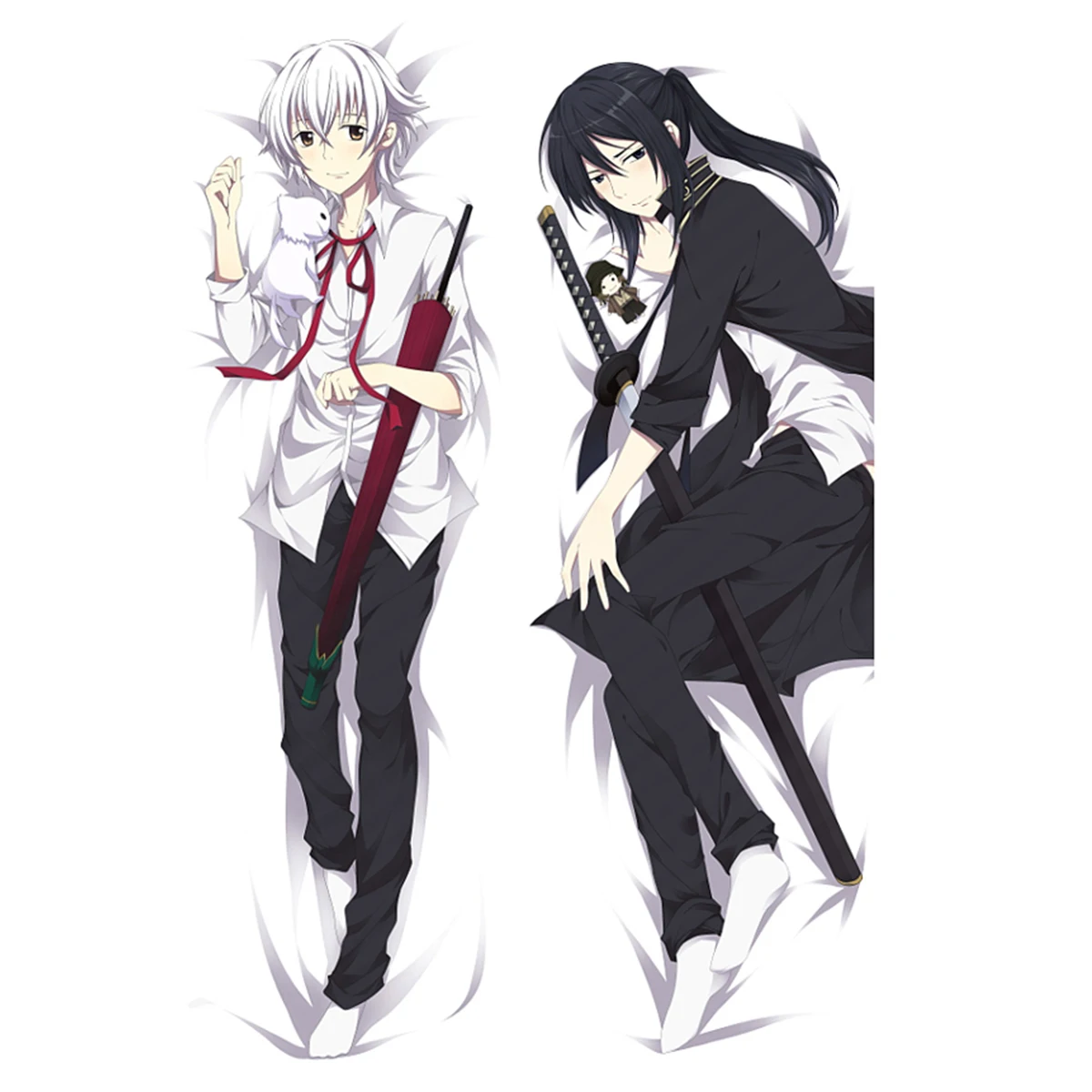 Yatogami Kuroh Large Dakimakura Cover Anime Male Long Life Size Equal Body Pillow Case Customized Printed Waifu Gift