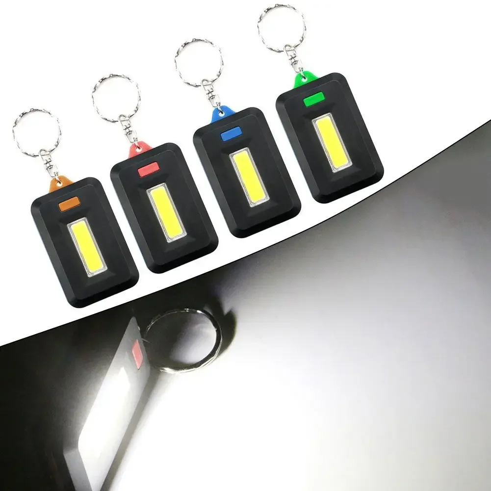 For LED Bright Torch Keychain Flashlight Camping Night Walking 3 Light Modes Bright Easy To Operate Mountaineering