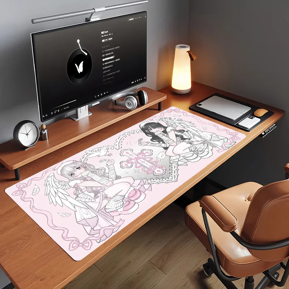 Cute Jirai Kei Mouse Pad Computer Laptop Rubber Non-slip Mouse Mat Mousepad Gamers Decoracion Desk Mat view 5