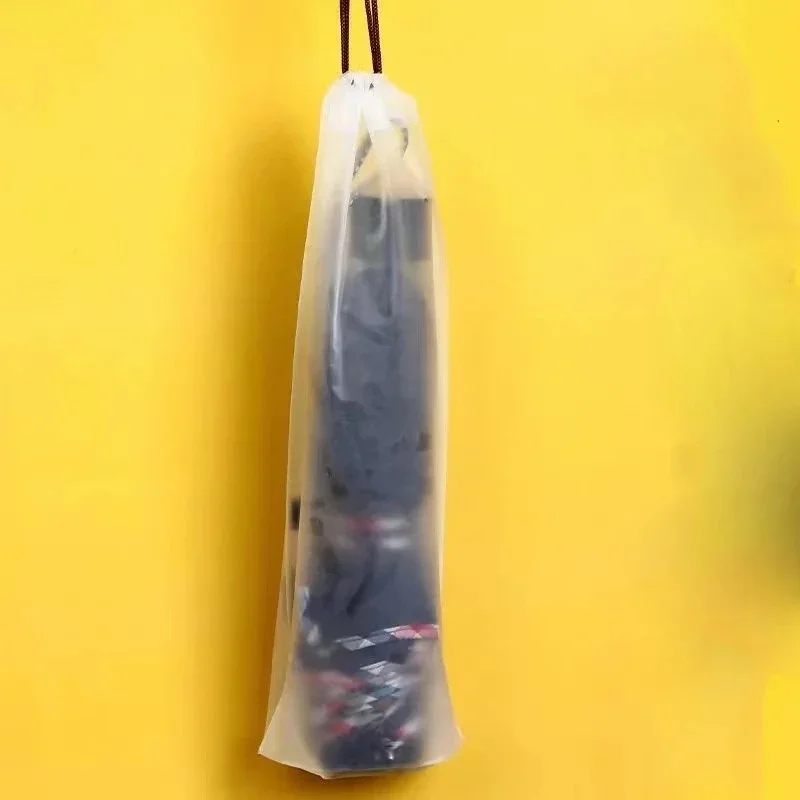 2/pcs Transparent Plastic Umbrella Drawstring Storage Bag Waterproof Organizer for Home Storage Organizer Umbrella Packaging