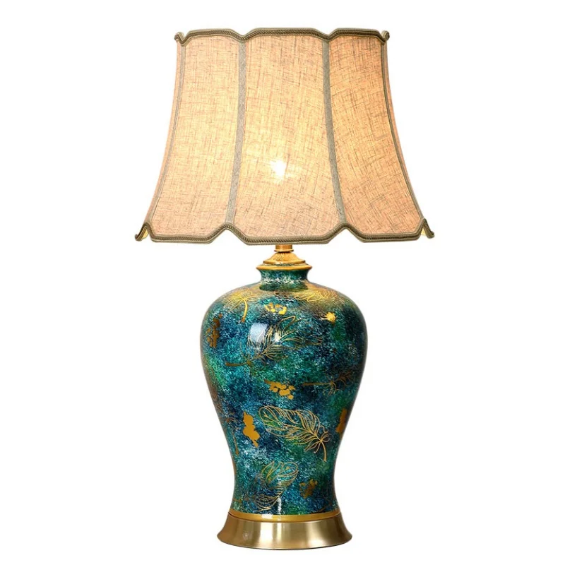 modern-ceramic-lamp-with-brass-base-luxury-table-handmade-porcelain-light-bedroom-bedside-fabric-lampshade-decor-lighting