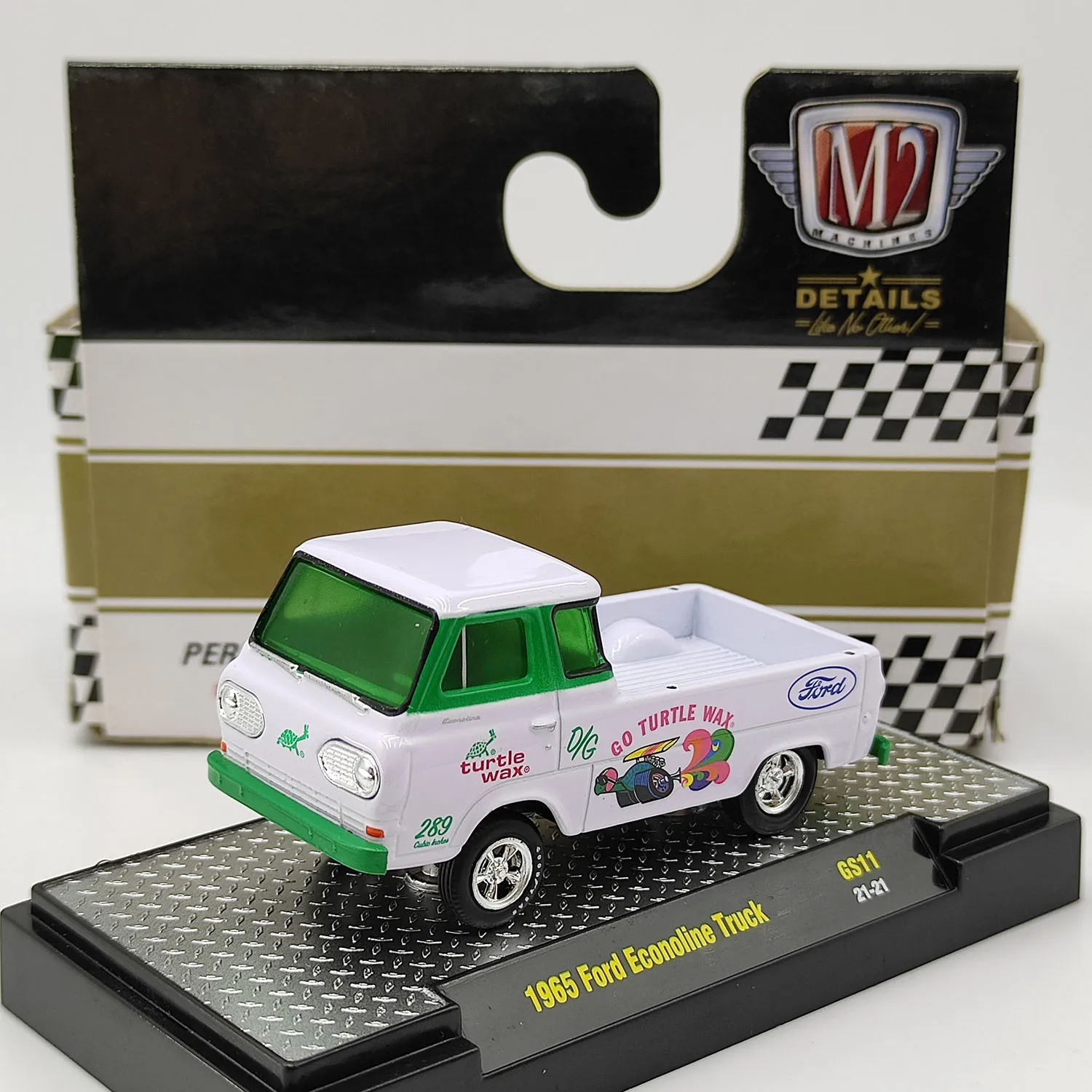 

Diecast M2 1/64 Scale 1965 Ford Econoline Truck Collectible Toy Gift Souvenir Display Ornament