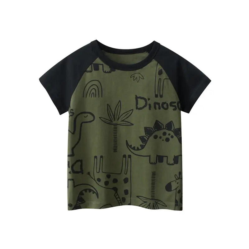 2025 Children Cartoon T-Shirts Cute Clothes for Boy 100% Cotton Bear Dinosaur Kids Girls Short Sleeve Casual Sport Top Tees - Image 13