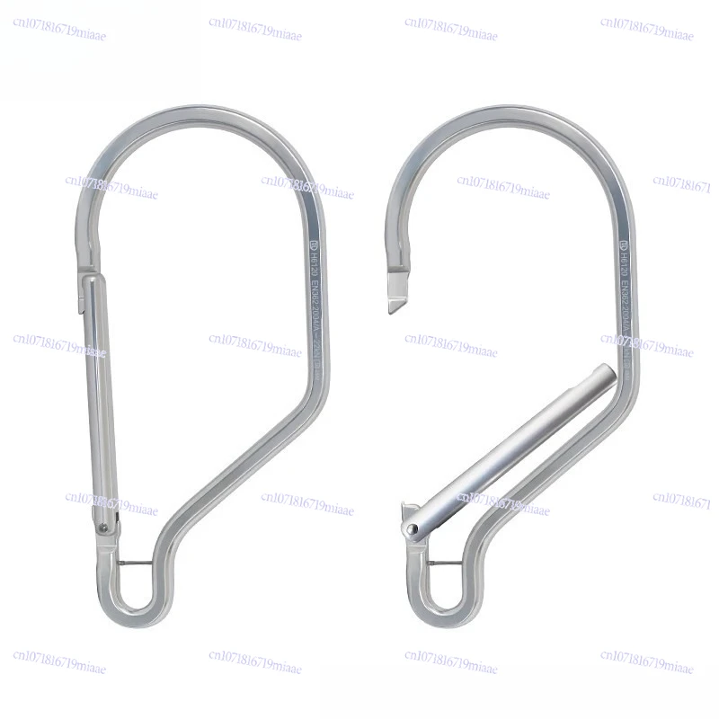 Large opening safety hook, aerial work safety belt, safety hook self-locking and anti-falling size steel pipe hook hook lock