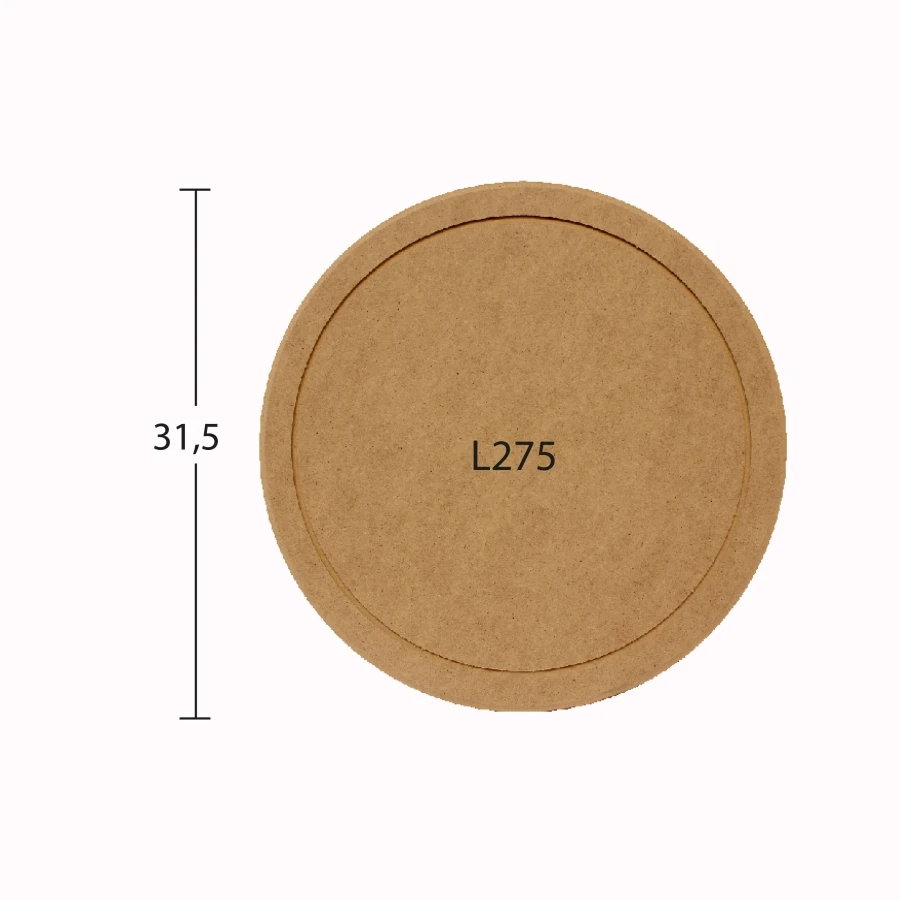 L275 Round Supla, Hobby Wood Painting Mdf Ductile