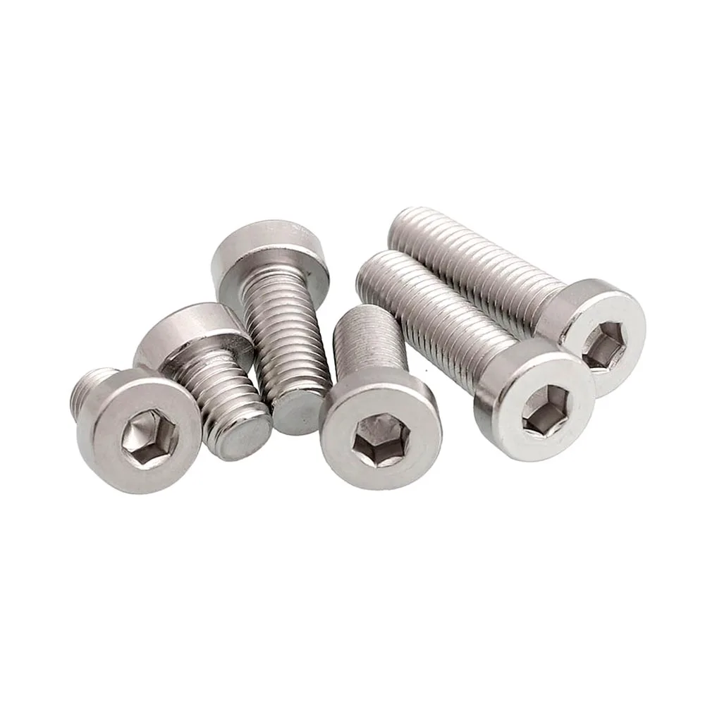 1/50X DIN7984 M2 M2.5 M3 M4 M5 M6 M8 M10 M12 Stainless Steel Hex Hexagon Socket Thin Low Short Profile Head Allen Cap Screw Bolt