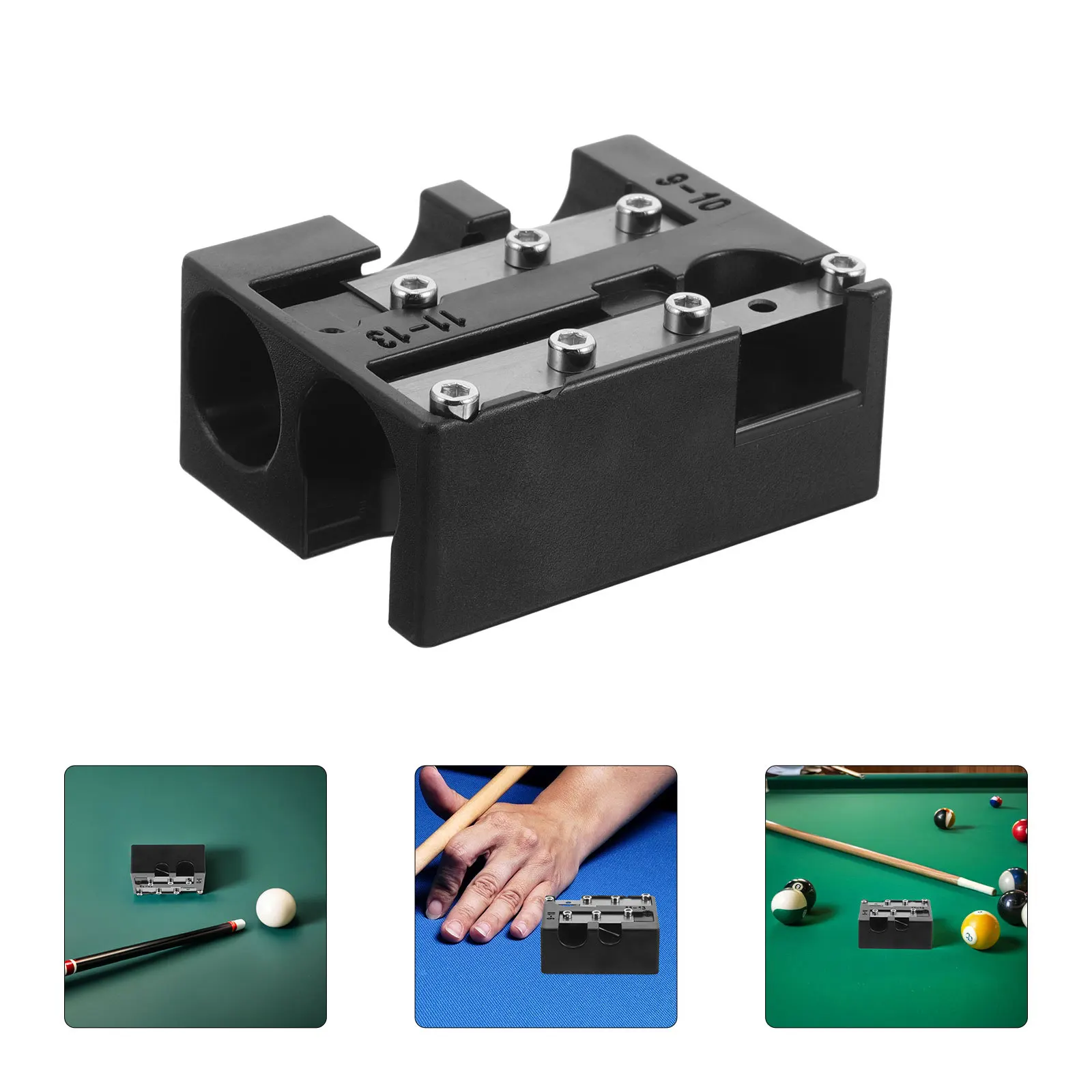 

12-in-1 Portable Billiard Cue Tip Shaper Professional Cue Tip Replacement Tool for Pool Game Essentials Billiard Setup Tools