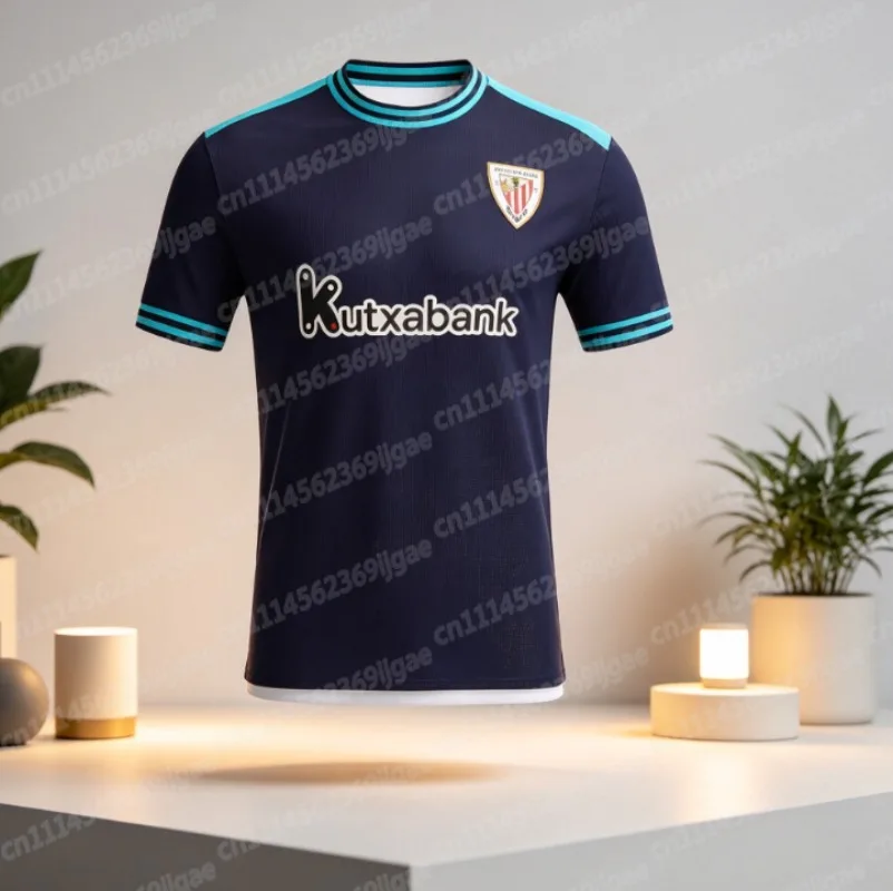 Bilbao Spain Football Shirts 25-26 Athletic Away Casual Summer Sports T-Shirts with Short Sleeves and 3D Print FamilyMatching