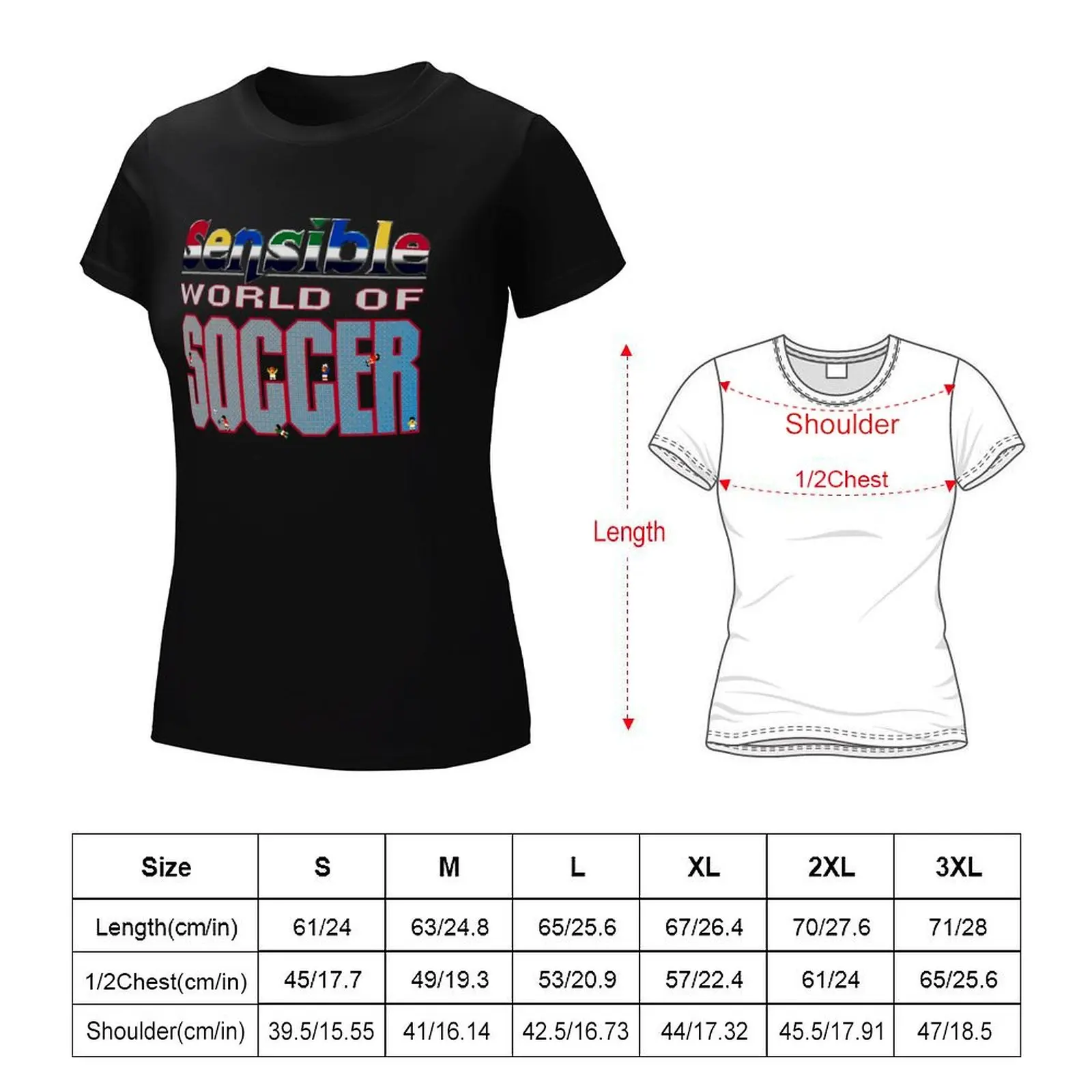 Sensibile World of Soccer Essential t-shirt vintage estetica vestiti spazi vuoti abbigliamento estetico abbigliamento donna