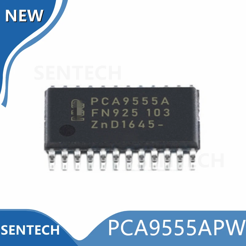 10pcs/lot 100% New&Original PCA9555APW TSSOP-24 Low-voltage 16-bit I2C-bus I/O port with interrupt and weak pull-up