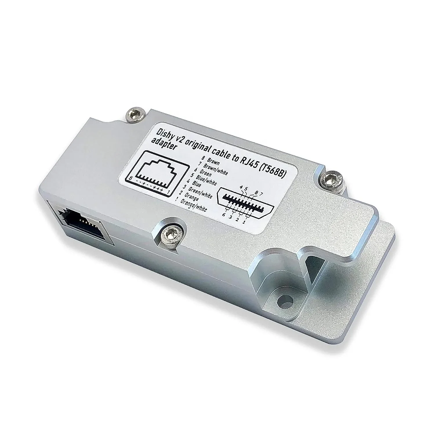 FOR Rectangular Dishy Cable Adapter to RJ45. Connect Your Dishy V2 to PoE Injector Quickly and Easily.