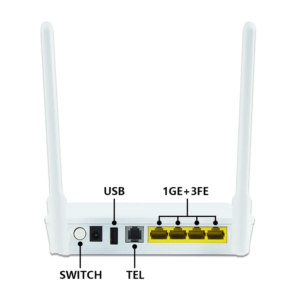 HG8546M GPON ONU NEW Original APC UPC ONT 1GE 3FE TEL 2.4G WIFI 5db FTTH Modem Router Huawe GPON XPON ONU