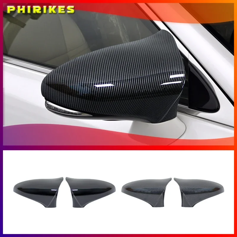 New 2x Rearview Mirror Cover Wing Side Mirror Cap For Lexus GS RC F Sport 2015-2018 M Style Rear View Mirror Cover Cap