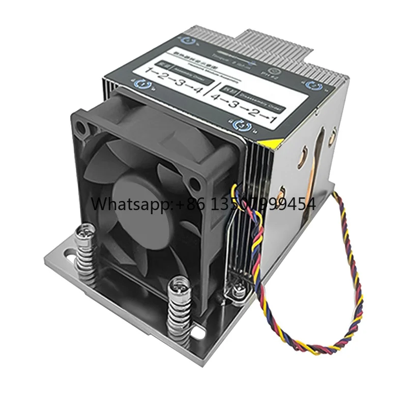 

SP3 Server CPU Cooler with 4 Copper Heat Pipes 240W TDP Active Heatsink PWM Fan for 2U 4U AMD EPYC LGA 4094 Processor Cooling