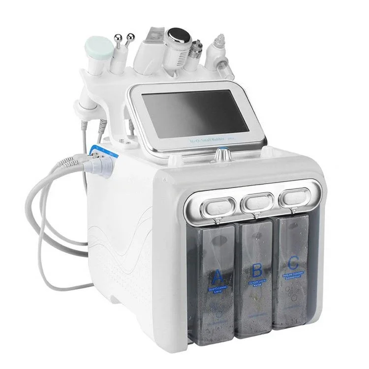 Cheap price multifunction 6 in 1 h2o2 hydro facial dermabrasion machine for rejuvenation