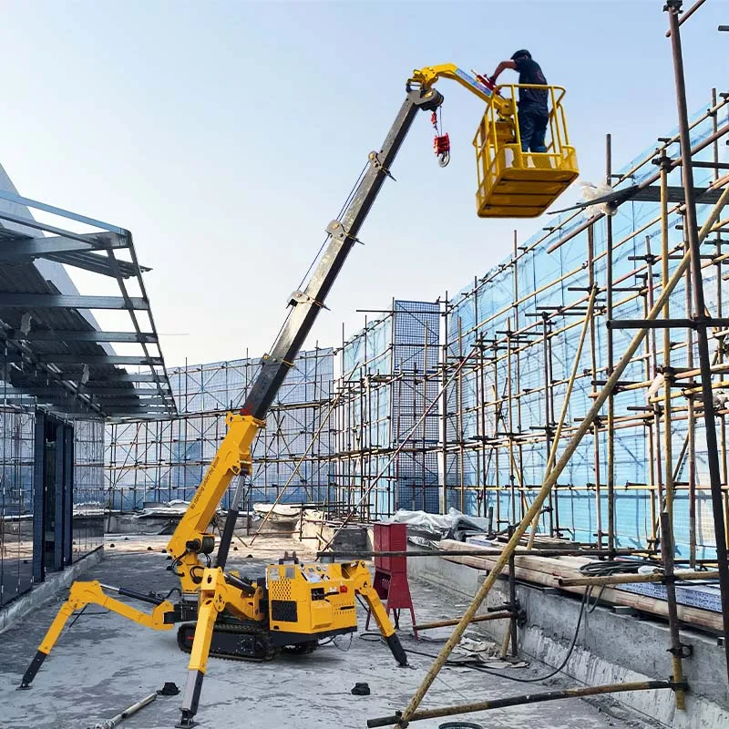 Mini Lifting Crane Crawler Spider Crane Small Crawler Crane Electric Spider Lifter Narrow Space Construction Customized Design