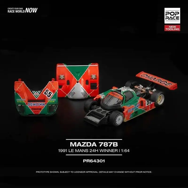 

Предпродажа POP RACE 1:64 787B 1991 LeMans 24 часа, коллекция игрушек Winner Renown, литая под давлением модель автомобиля