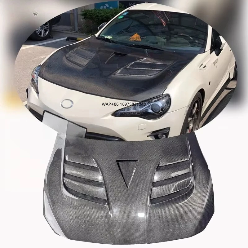 New Carbon Fiber GT86 Engine Hood for 13-19 Scion FRS GT86 FT86 BRZ V Aris Style