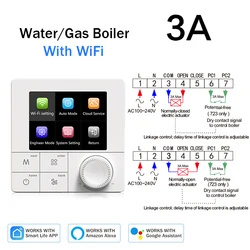 Tuya Smart Home Wifi Heating Thermostat Smart Thermostat 220V Digital Temperature Controller Google Home  Alexa Alice Smart Life