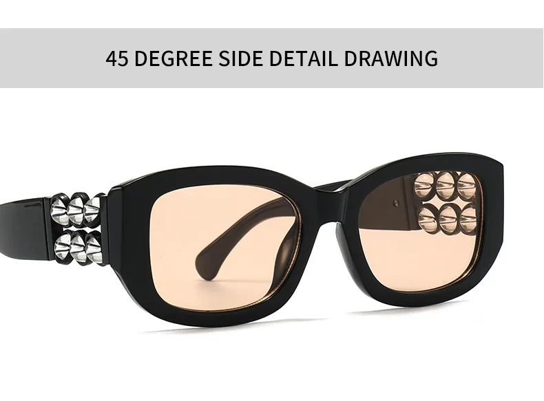 Damen-Sonnenbrille, modische Cat-Eye-Sonnenbrille, großer Rahmen, lila Farbverlauf, Damenbrille, Sonnenbrille für Damen – Detail 23