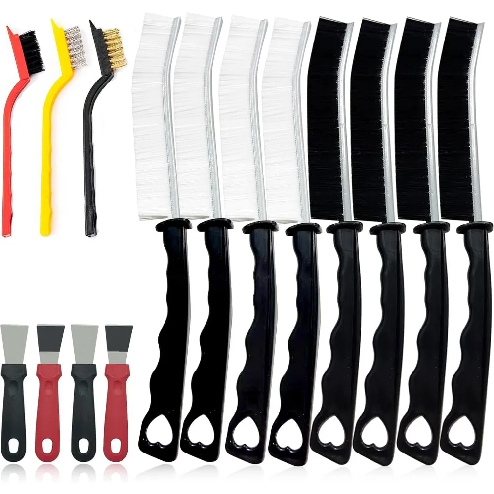 

Набор из 15 щеток для чистки щелей, инструменты для чистки тонких зазоров для домашнего использования, многофункциональная щетка для чистки зазоров с жесткой щетиной