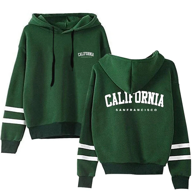 Versatile Pullovers Hot Sale Hoodies Autumn Winter Stripe Women Sweatshirts Style Fashion Casual Sports Daily Simplicity Quality