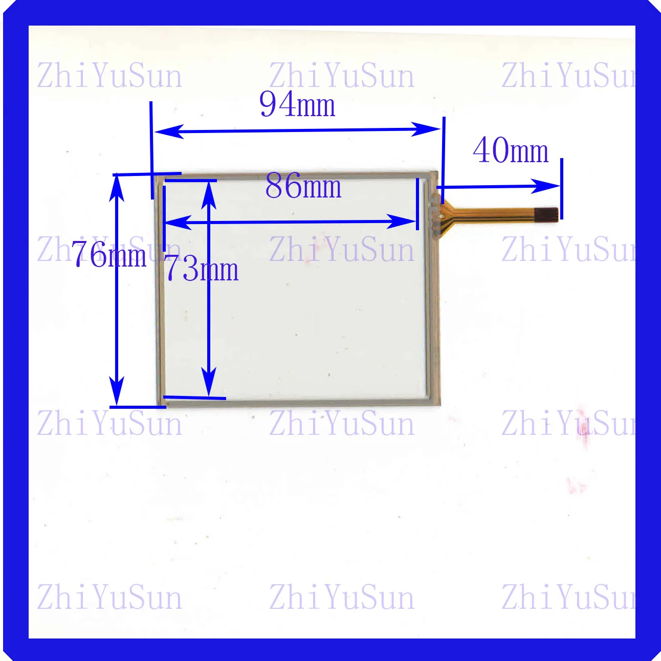 KDT5373  94*76mm  compatible   4 lines touch screen panel  Sensor glass KDT-5373 94*76  URA-44001MA