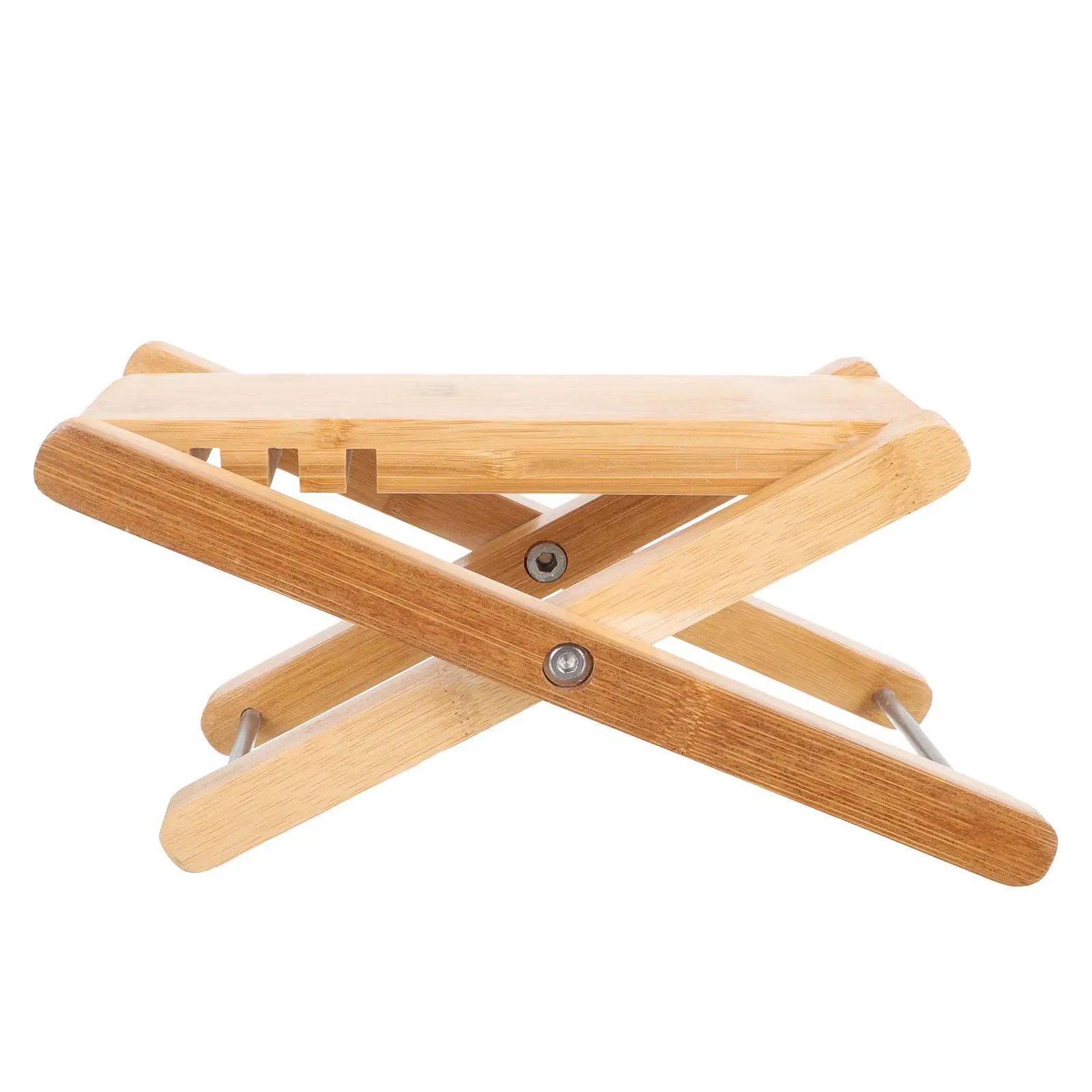 

Foot Stool Bamboo Chair Adjustable Folding Guitar Pedal Nail Salon Home Durability Comfort Stability