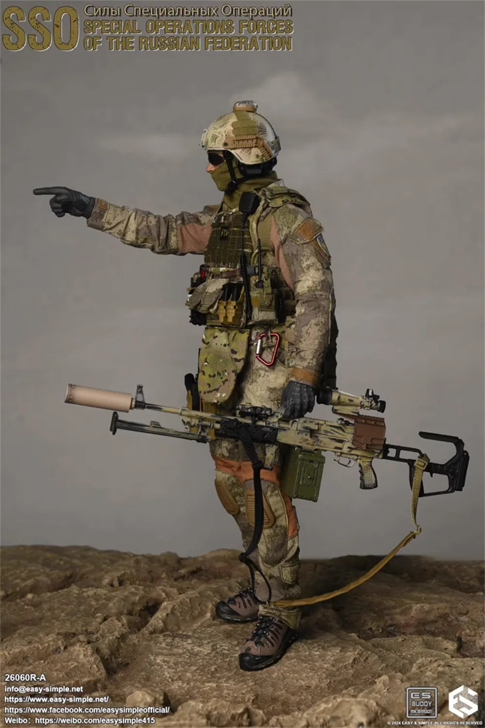 Scale 1/6 Easy&Simple ES 26060RA Soldier SSO Special Operation Forces Soldier Full Set Moveable Action Figure Model For Fans