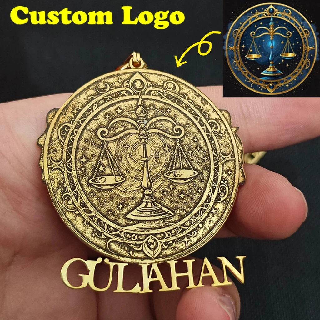 

Персонализированное ожерелье с подвеской-именником и логотипом, из нержавеющей стали, с фото и текстом, на заказ, памятное украшение, подарок