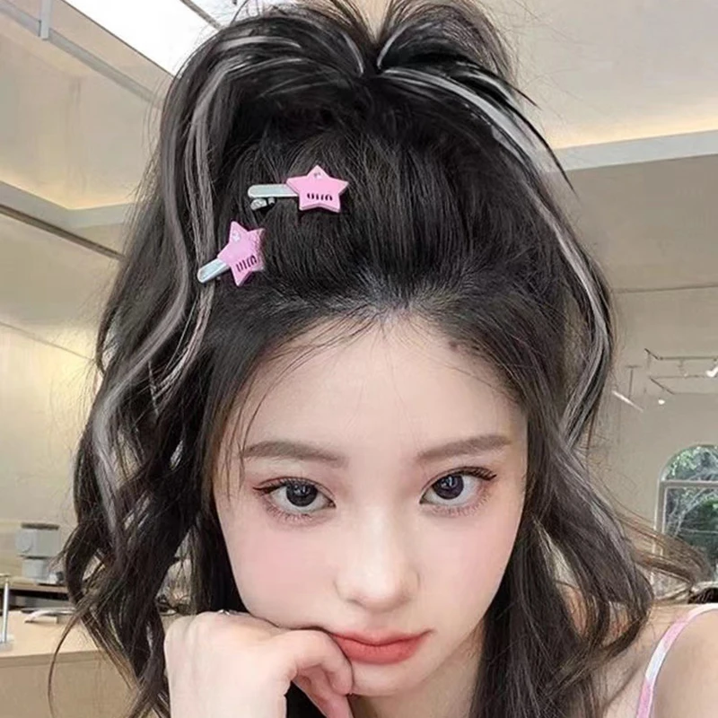 1 قطعة شعر مستعار ذيل حصان أنثى محاكاة الشعر الاستيلاء على كليب عالية الجمجمة فتاة حيوية مصبوغ شلال نصف ربط الشعر المجعد #2