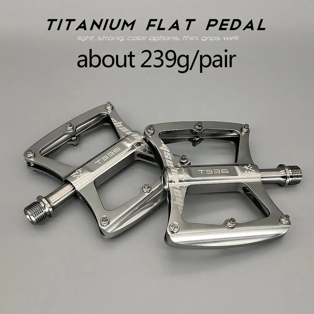 

Ultralight Titanium 3 Bearings Bicycle Pedals Mountain Bike Pedal Anti-slip Footboard Titanium Alloy MTB Road Bike Pedals Parts