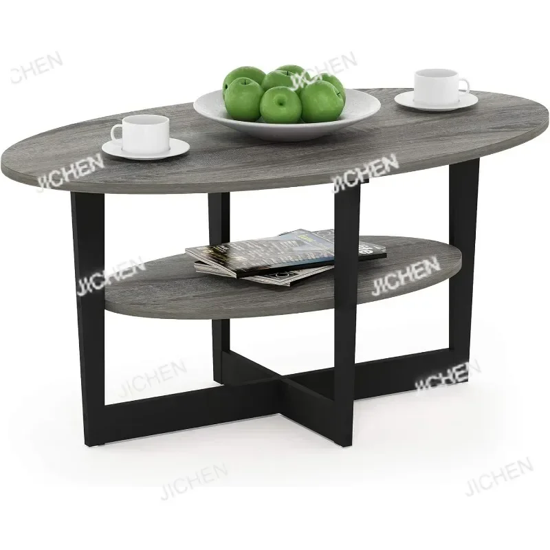 Coffee Table, 1-Pack, Oak Grey/Black