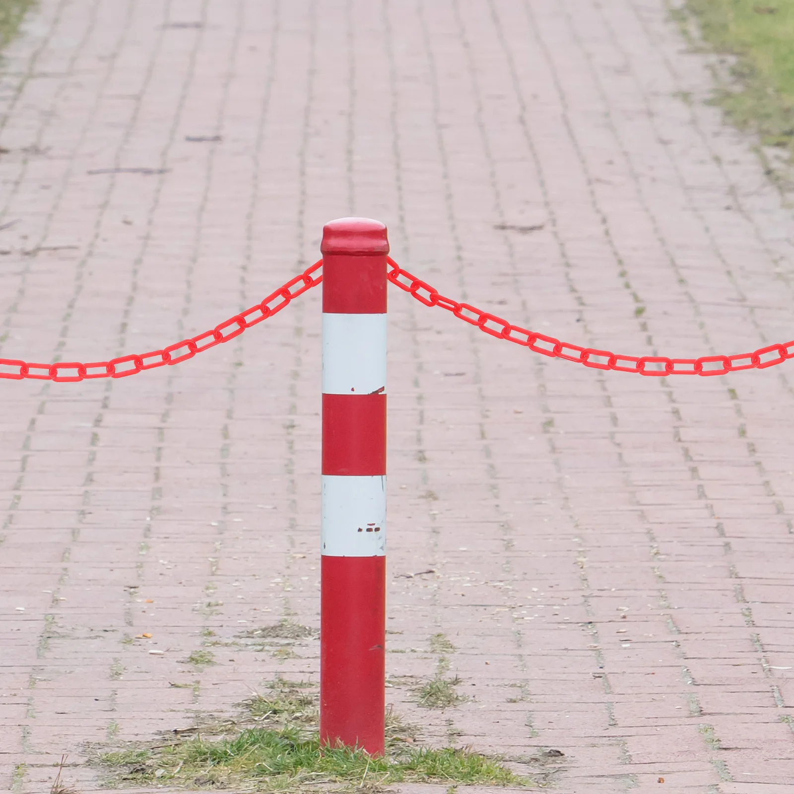 

Plastic Protective Chains Durable Crowd Control Chain Fence Barriers Parking Lot Barrier Chain Links
