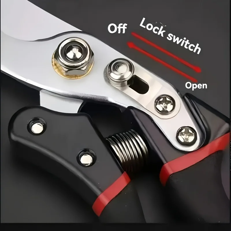 2pcs professional garden tools set, heavy duty folding saw and ultra sharp 8-inch japanese pruning shears with non-slip soft sponge grip, essential trimming tools for plants and trees, perfect for home gardening and landscape maintenance view 3